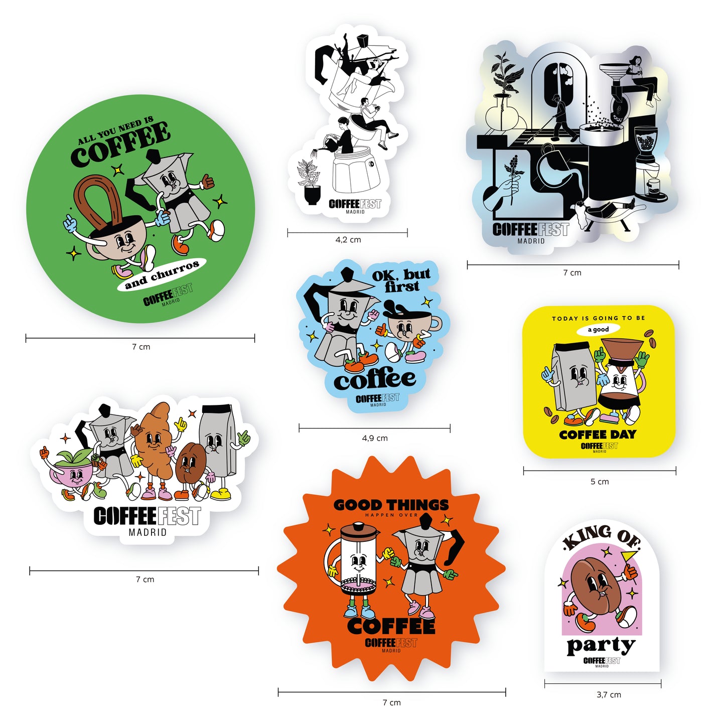 Pack Pegatinas CoffeeFest Madrid